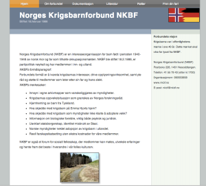 Screenshot der Startseite des NKBF